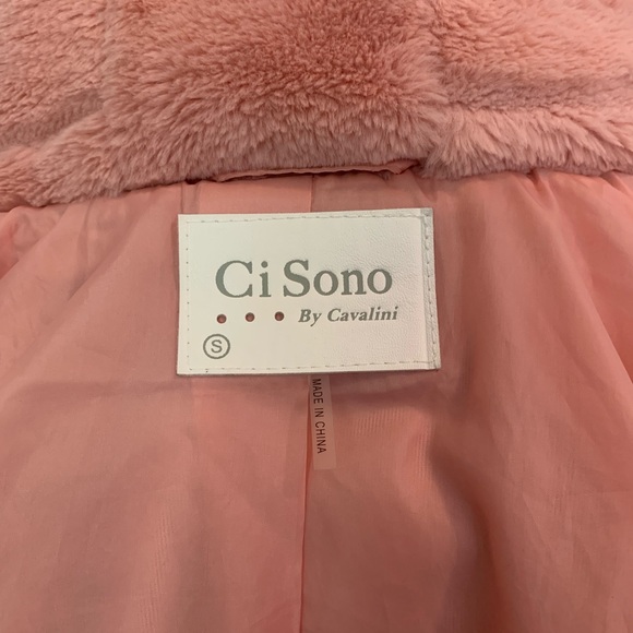 ❤️SOLD❤️ Ci Sono Light Pink Hooded Fuzzy Coat - Picture 4 of 6